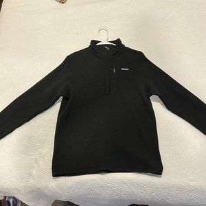 Black Patagonia Quarter-Zip Pullover (Size L)